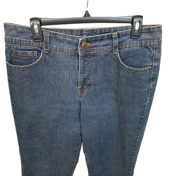 Charter Club Womens Size 12 Blue Solid BootCut Jeans - Picture 5 of 9